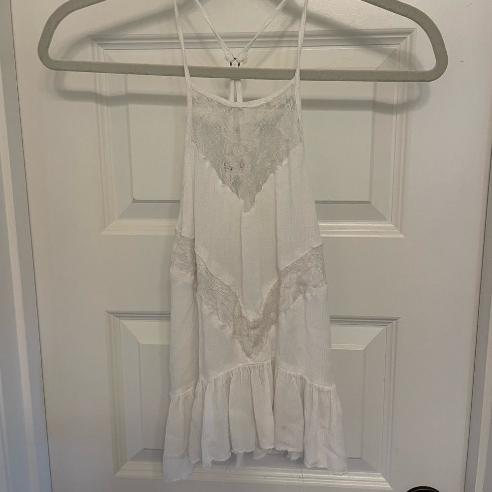 hollister lace cami tank top
